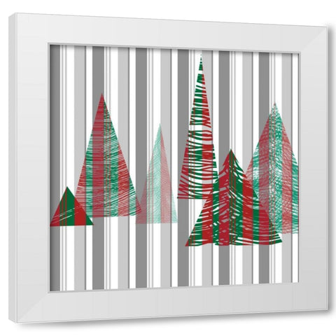 Oh Christmas Tree I White Modern Wood Framed Art Print by Gordon, Sharon