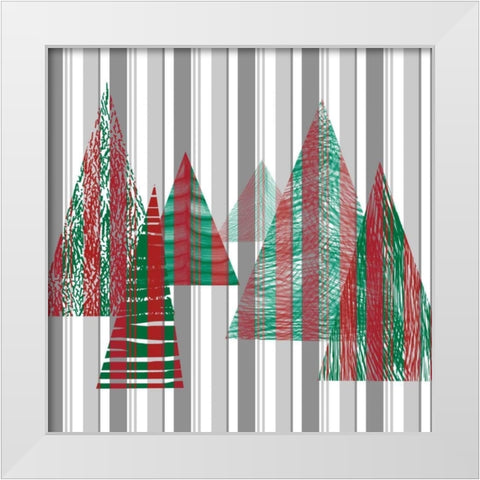 Oh Christmas Tree II White Modern Wood Framed Art Print by Gordon, Sharon