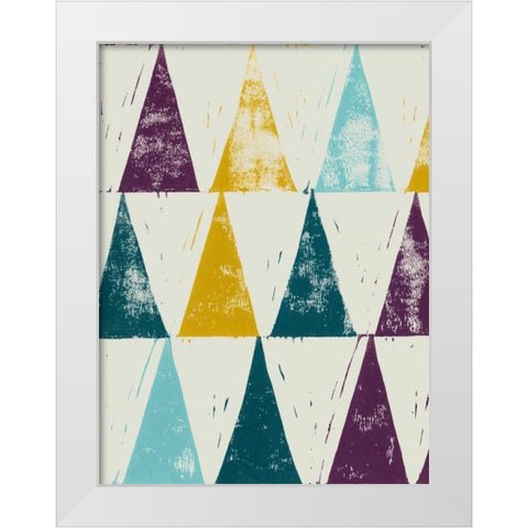 Harlequin Tryst I White Modern Wood Framed Art Print by Popp, Grace
