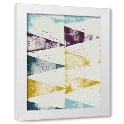 Harlequin Tryst II White Modern Wood Framed Art Print by Popp, Grace