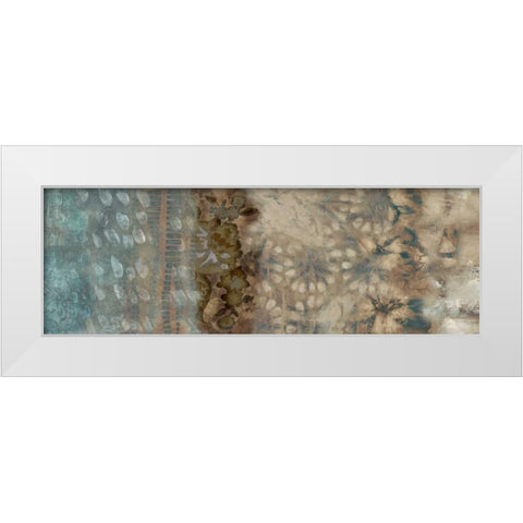 Shibori Panel I White Modern Wood Framed Art Print by Zarris, Chariklia