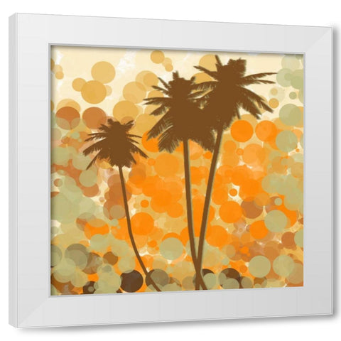Sunshine Garden II White Modern Wood Framed Art Print by Orlov, Irena
