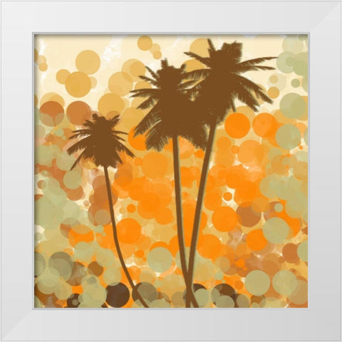Sunshine Garden II White Modern Wood Framed Art Print by Orlov, Irena