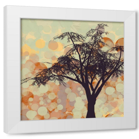 Sunshine Garden V White Modern Wood Framed Art Print by Orlov, Irena