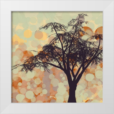 Sunshine Garden V White Modern Wood Framed Art Print by Orlov, Irena