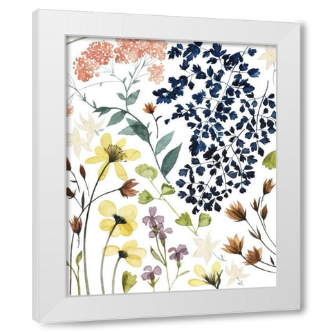 Flower Composition II White Modern Wood Framed Art Print by Popp, Grace