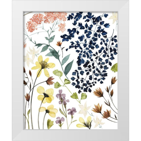Flower Composition II White Modern Wood Framed Art Print by Popp, Grace