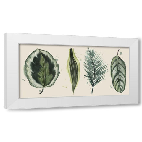 Palm Line-Up I White Modern Wood Framed Art Print by Popp, Grace
