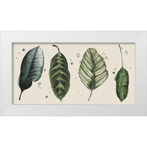 Palm Line-Up II White Modern Wood Framed Art Print by Popp, Grace