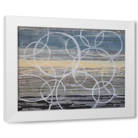 Coin Toss I White Modern Wood Framed Art Print by Avondet, Natalie