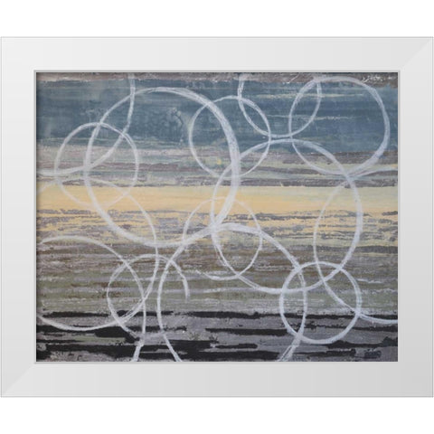 Coin Toss I White Modern Wood Framed Art Print by Avondet, Natalie