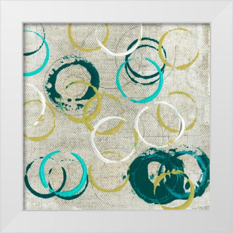 Graffiti II White Modern Wood Framed Art Print by Fagalde, Jarman