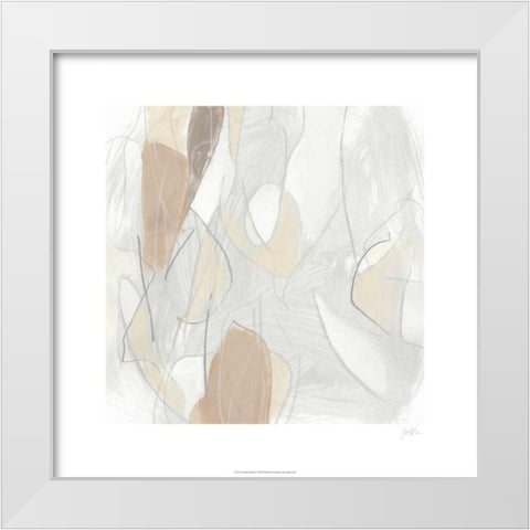 Inert Mosaic I White Modern Wood Framed Art Print by Vess, June Erica