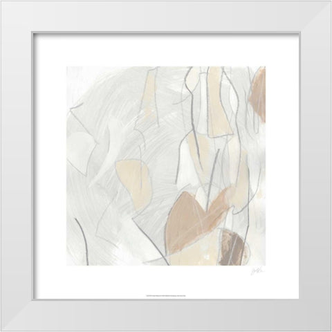 Inert Mosaic II White Modern Wood Framed Art Print by Vess, June Erica