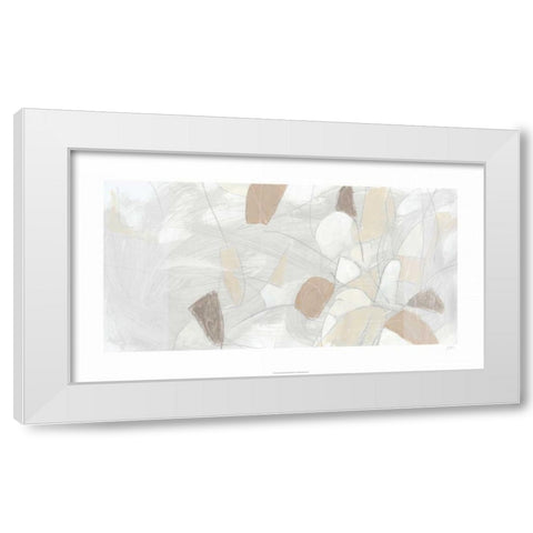Inert Mosaic III White Modern Wood Framed Art Print by Vess, June Erica