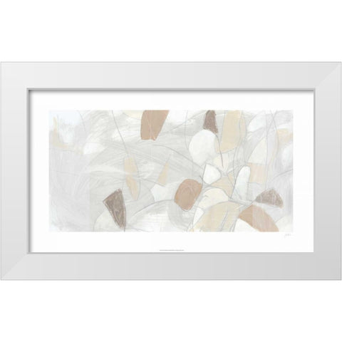 Inert Mosaic III White Modern Wood Framed Art Print by Vess, June Erica