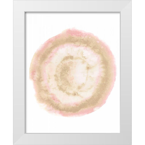 Custom Radiant Geode II White Modern Wood Framed Art Print by McCavitt, Naomi