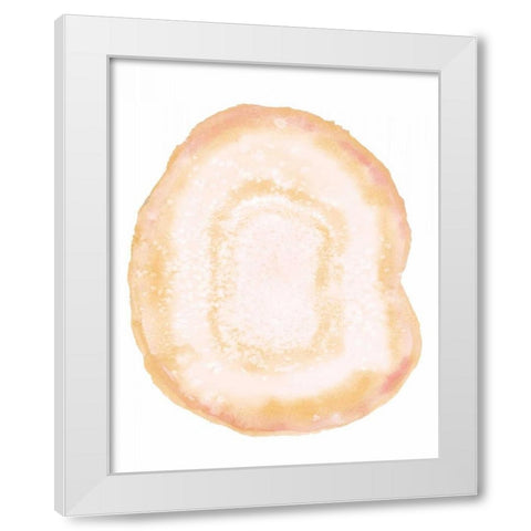 Custom Radiant Geode III White Modern Wood Framed Art Print by McCavitt, Naomi