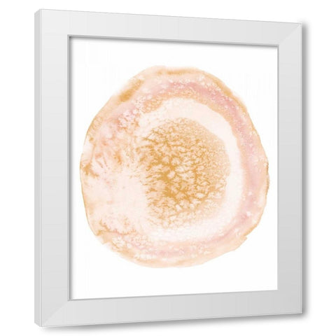 Custom Radiant Geode IV White Modern Wood Framed Art Print by McCavitt, Naomi