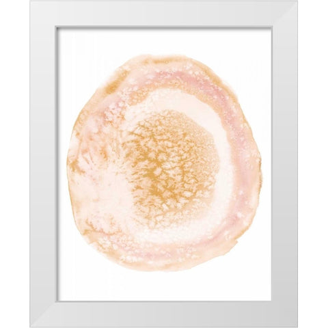 Custom Radiant Geode IV White Modern Wood Framed Art Print by McCavitt, Naomi
