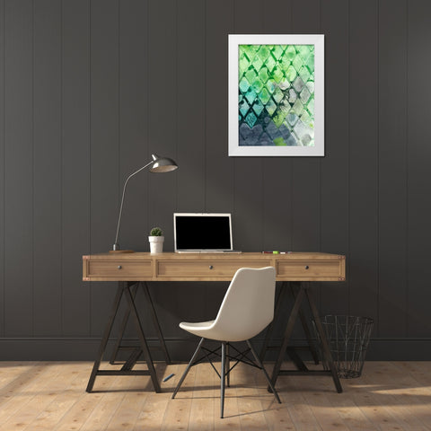 Dynamic Assembly I White Modern Wood Framed Art Print by Chandler, Sharon