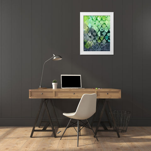 Dynamic Assembly II White Modern Wood Framed Art Print by Chandler, Sharon