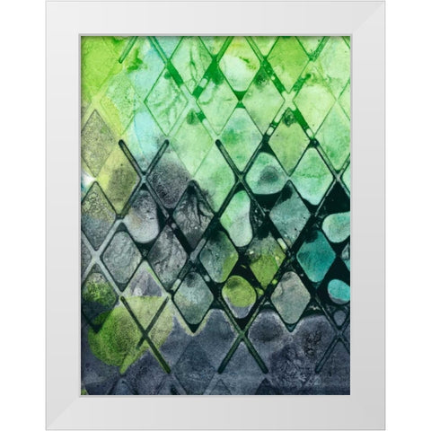 Dynamic Assembly II White Modern Wood Framed Art Print by Chandler, Sharon