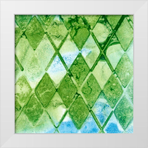 Dynamic Assembly III White Modern Wood Framed Art Print by Chandler, Sharon