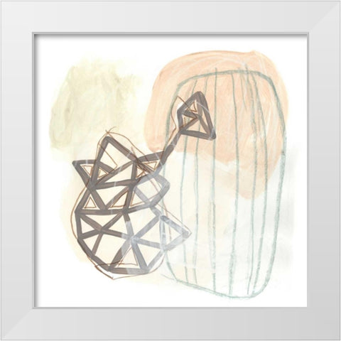 Infinite Object III White Modern Wood Framed Art Print by Vess, June Erica