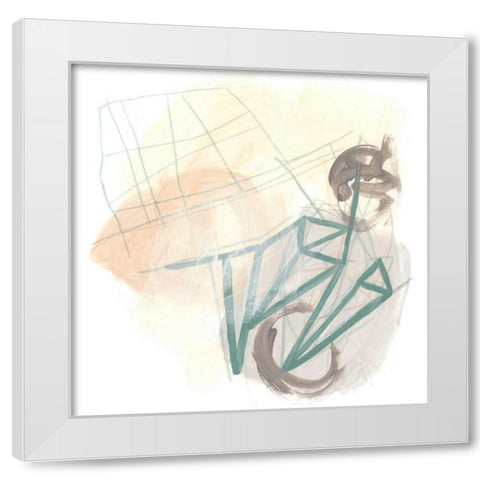 Infinite Object IV White Modern Wood Framed Art Print by Vess, June Erica