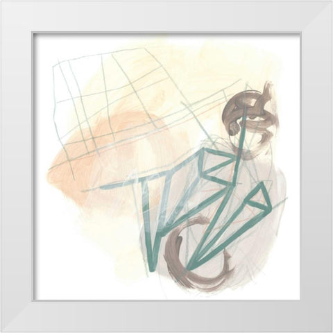 Infinite Object IV White Modern Wood Framed Art Print by Vess, June Erica