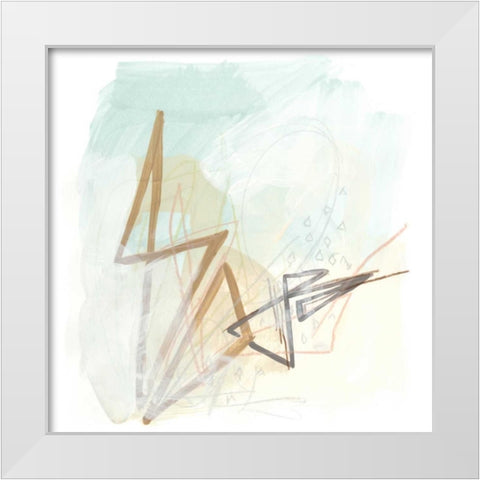 Infinite Object V White Modern Wood Framed Art Print by Vess, June Erica