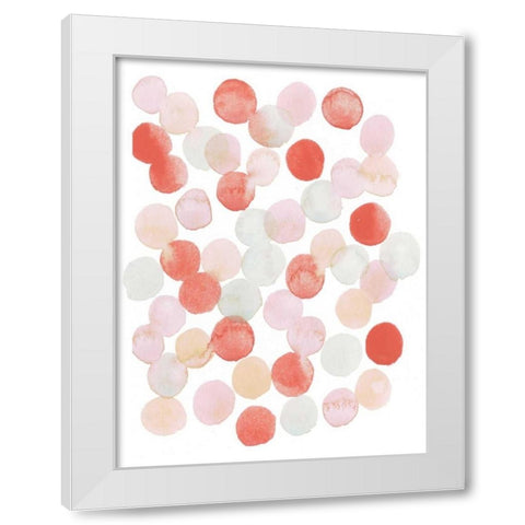 Candy Pattern I White Modern Wood Framed Art Print by Popp, Grace