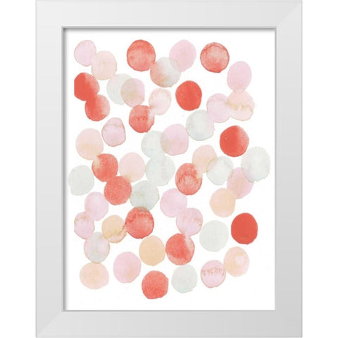 Candy Pattern I White Modern Wood Framed Art Print by Popp, Grace