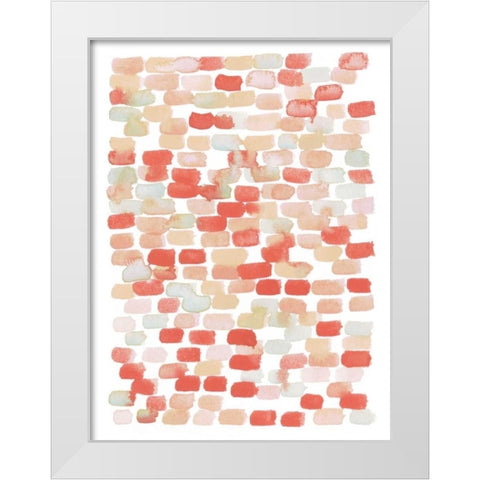 Candy Pattern II White Modern Wood Framed Art Print by Popp, Grace
