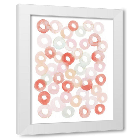 Candy Pattern III White Modern Wood Framed Art Print by Popp, Grace