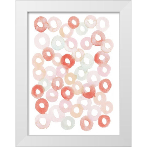 Candy Pattern III White Modern Wood Framed Art Print by Popp, Grace