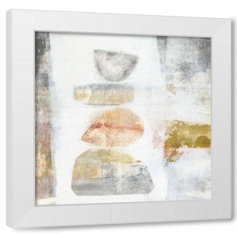 Stacked Vessels I White Modern Wood Framed Art Print by Goldberger, Jennifer