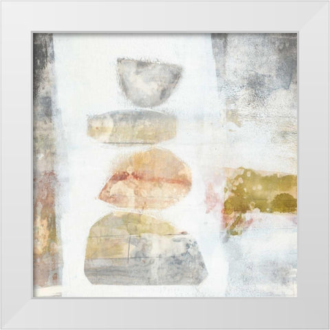 Stacked Vessels I White Modern Wood Framed Art Print by Goldberger, Jennifer