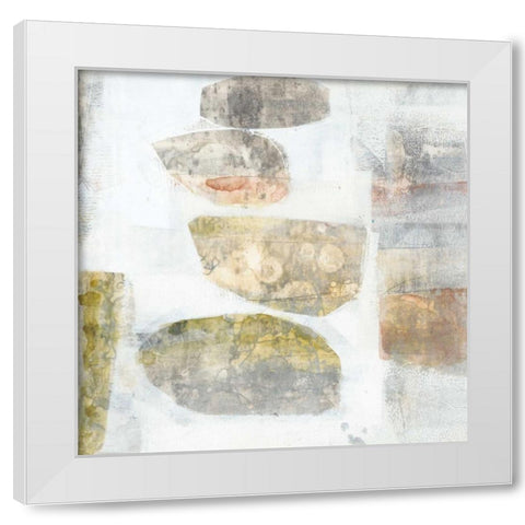 Stacked Vessels II White Modern Wood Framed Art Print by Goldberger, Jennifer