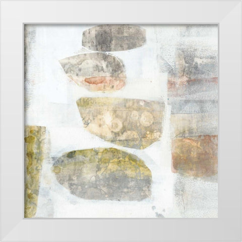 Stacked Vessels II White Modern Wood Framed Art Print by Goldberger, Jennifer