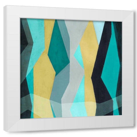Color Block Pattern I White Modern Wood Framed Art Print by Popp, Grace