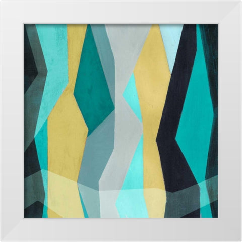 Color Block Pattern I White Modern Wood Framed Art Print by Popp, Grace