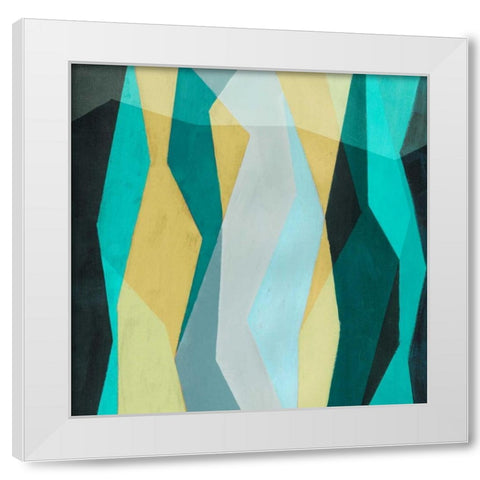 Color Block Pattern II White Modern Wood Framed Art Print by Popp, Grace