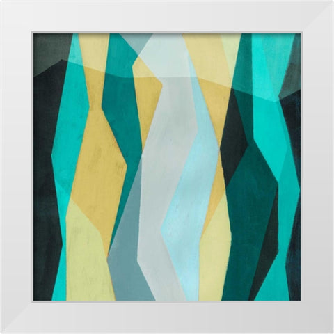 Color Block Pattern II White Modern Wood Framed Art Print by Popp, Grace