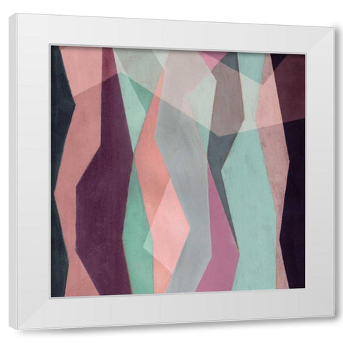 Color Block Pattern III White Modern Wood Framed Art Print by Popp, Grace