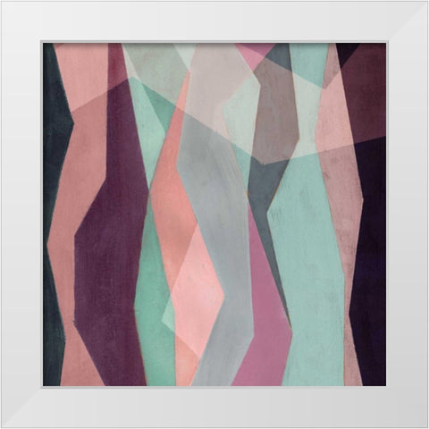 Color Block Pattern III White Modern Wood Framed Art Print by Popp, Grace