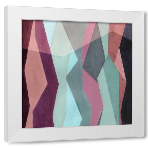 Color Block Pattern IV White Modern Wood Framed Art Print by Popp, Grace