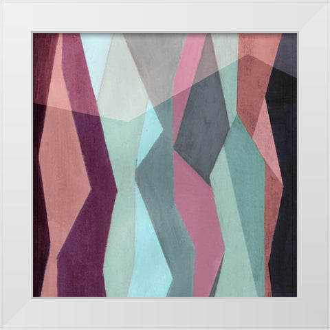 Color Block Pattern IV White Modern Wood Framed Art Print by Popp, Grace