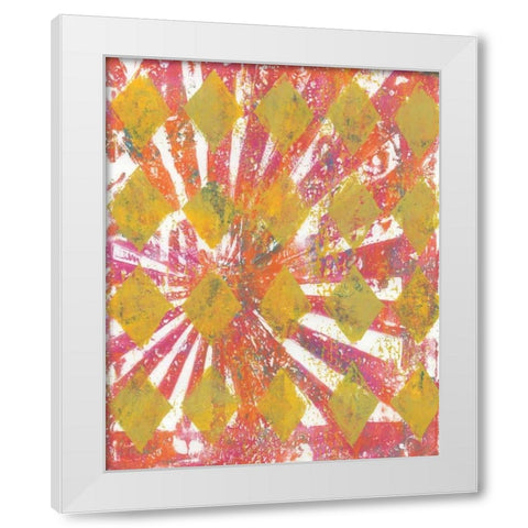 Harlequin Abstract II White Modern Wood Framed Art Print by McCavitt, Naomi